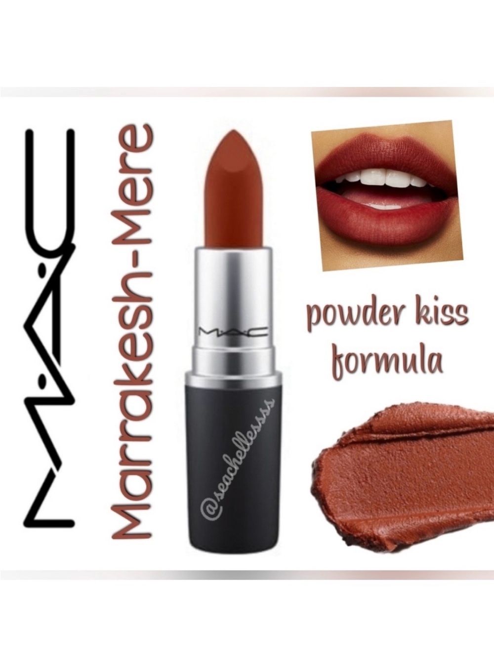 Marrakesh-Mere Powder Kiss Lipstick Mac Cosmetics Brand New in Box Full Size